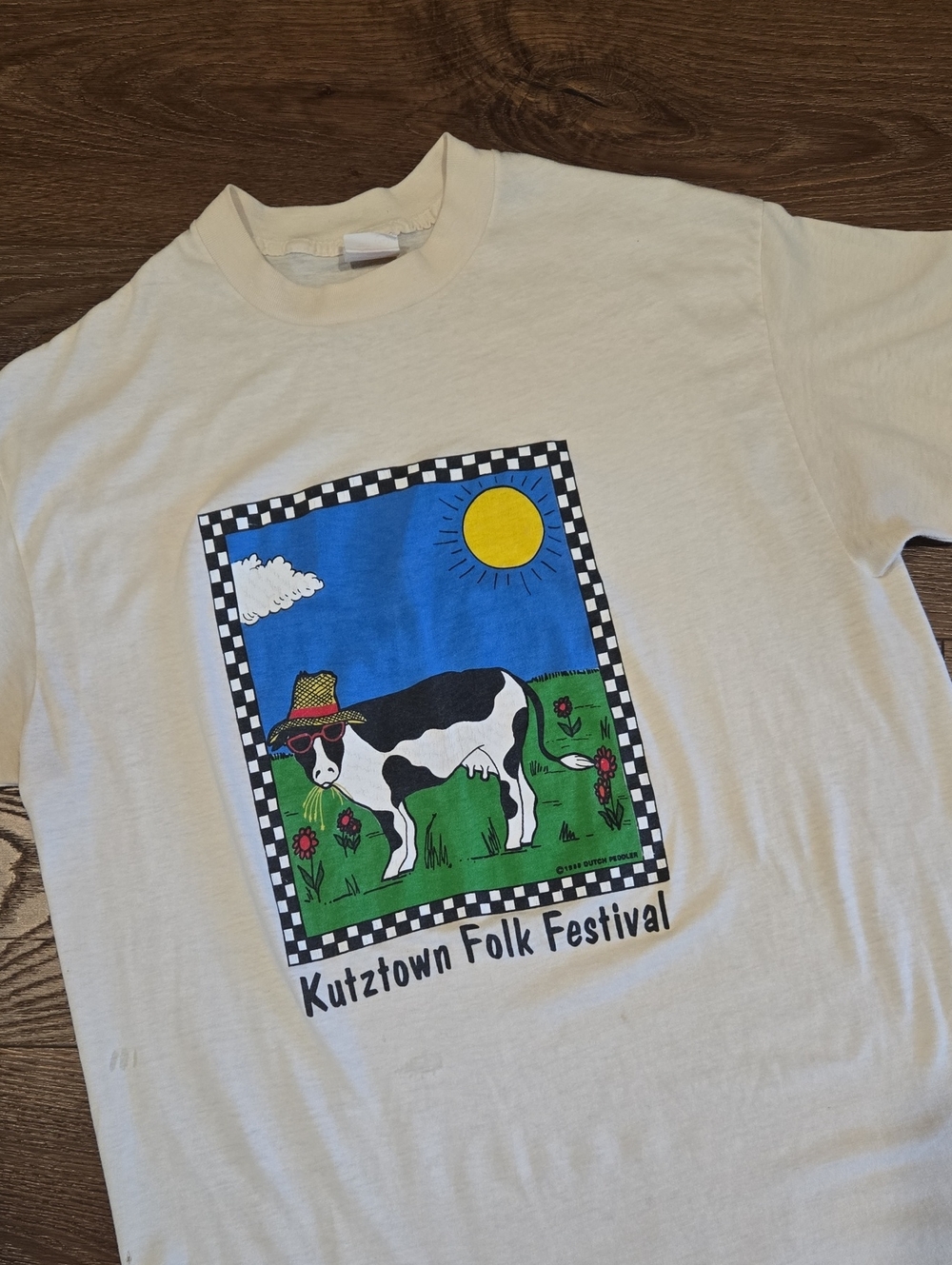VINTAGE THUNDERBIRD SPORTSWEAR SINGLE STITCH 1988 GRAPHIC TSHIRT.. # 8181